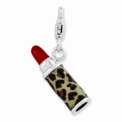 3-D Leopard Lipstick Charm By Amore La Vita