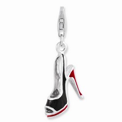 3-D High Heel Shoe Charm By Amore La Vita