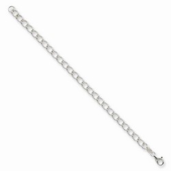 5.3 mm Curb Chain Bracelet in 925 Sterling Silver
