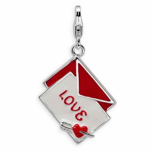 Red Love Letter 3-D Charm By Amore La Vita