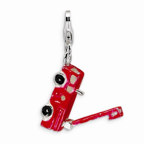 Moveable Red Fire Truck Charm By Amore La Vita