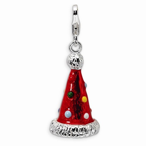 Red Party Hat 3-D Charm By Amore La Vita