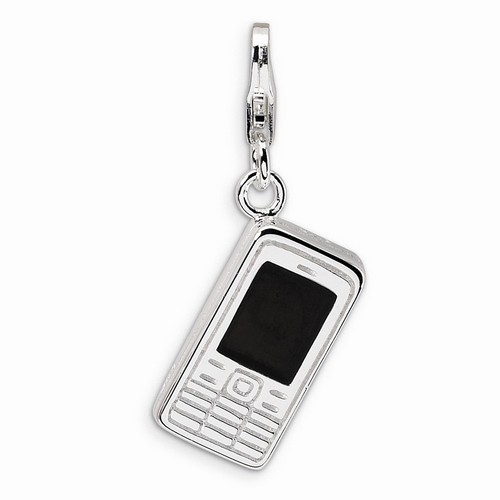 Black Cell Phone Charm By Amore La Vita