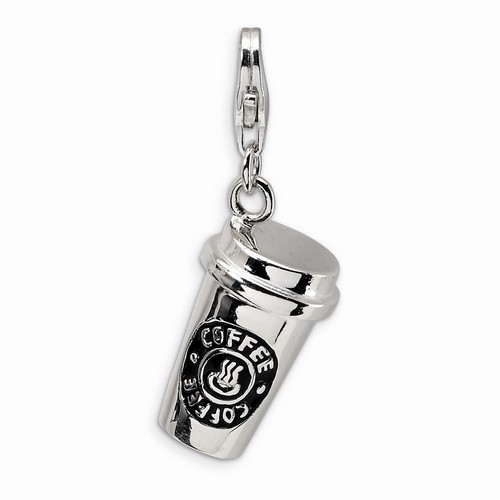To Go Coffee Cup 3-D Charm By Amore La Vita