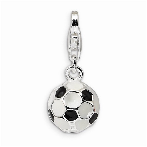 Small Vintage Soccer Ball 3-D Charm By Amore La Vita