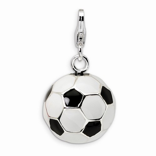 Medium Vintage Soccer Ball 3-D Charm By Amore La Vita