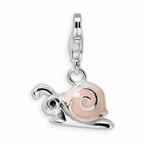 Pink Snail Charm By Amore La Vita