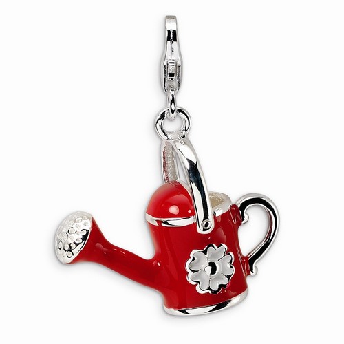Red Watering Can 3-D Charm By Amore La Vita