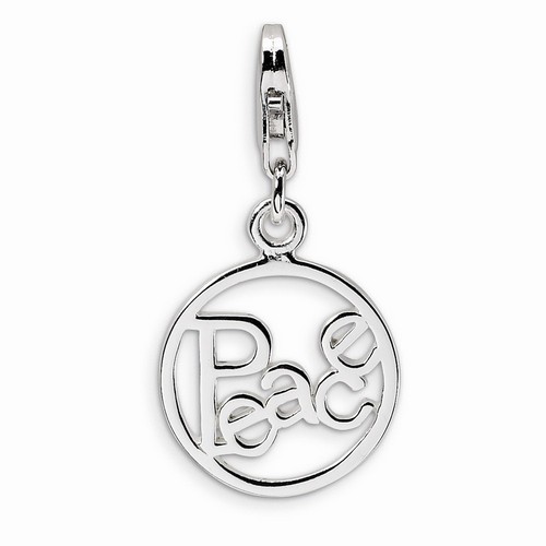 Peace Word Charm In Circle By Amore La Vita