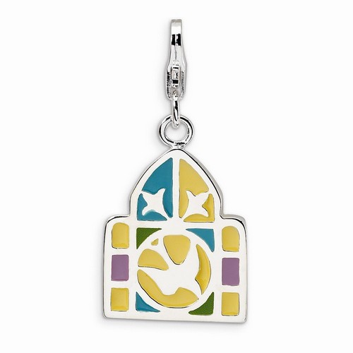 Stained Glass Window 3-D Charm By Amore La Vita