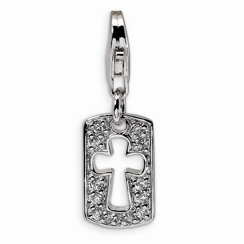 Cut-Out Cross And Faith Charm By Amore La Vita