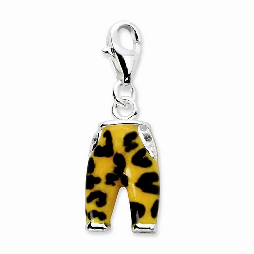 Leopard Print Pants Charm By Amore La Vita