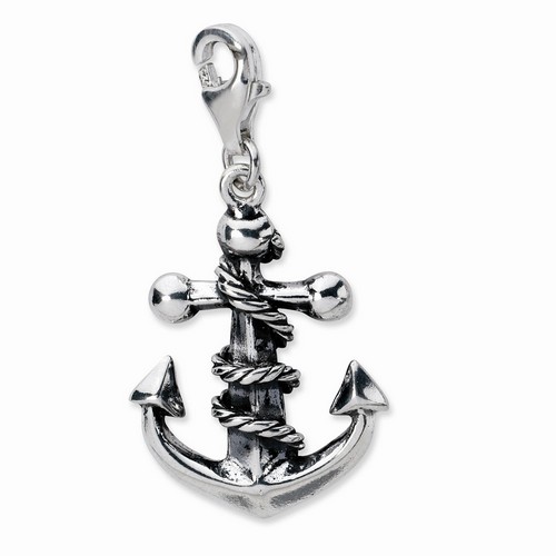 Anchor And Rope 3-D Charm By Amore La Vita