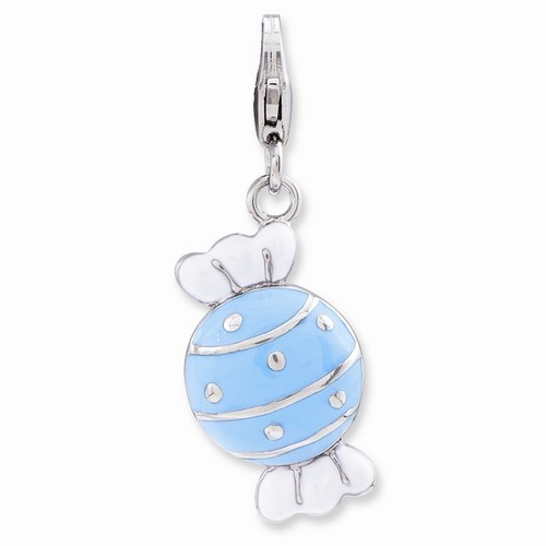 Piece of Blue Candy In Wrapper Charm By Amore La Vita