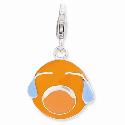 Crying Face 3-D Charm By Amore La Vita