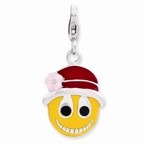 Face With Flower Hat Charm By Amore La Vita